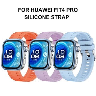 2in1 เพชรกรณี + สายซิลิโคนสําหรับ Huawei Fit 5 Fit5 Pro สร้อยข้อมือนุ่มสําหรับ Huawei Fit 4/4 Pro หน้าจอฝาครอบป้องกันอุปกรณ์เสริม