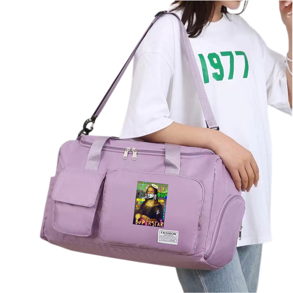 กระเป๋าเดินทาง & โปสเตอร์ Neon Pop Art Mona Lisa Street