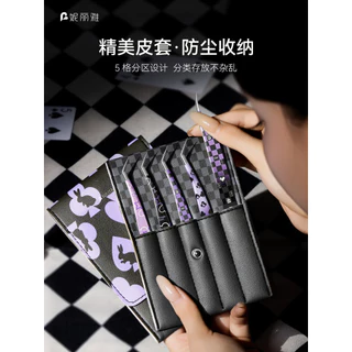 Nilia Spades Checkerboard แหนบสติกเกอร์ภูมิทัศน์คู่มือความแม่นยําสูง Cultural Creative Bean Fighting เครื่องมือ Golden Feather คลิปเฉพาะ
