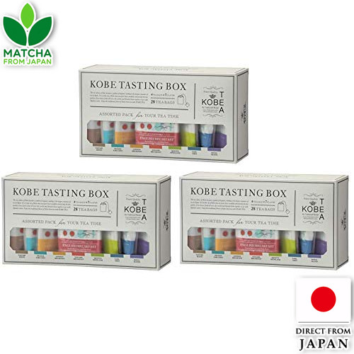 Kobe Tea Kobe Tasting Box Black Tea Assortment 7 Varieties Tea Bags