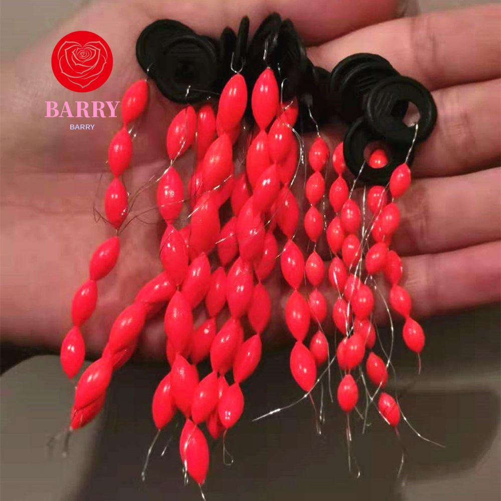 BARRY ประเภทสตริงตกปลาลอยตกปลารอกลอยถั่วรูปไข่ Stopper 30 ชิ้น/5 แพ็คเครื่องมือตกปลาทุ่นโฟม Space Bean