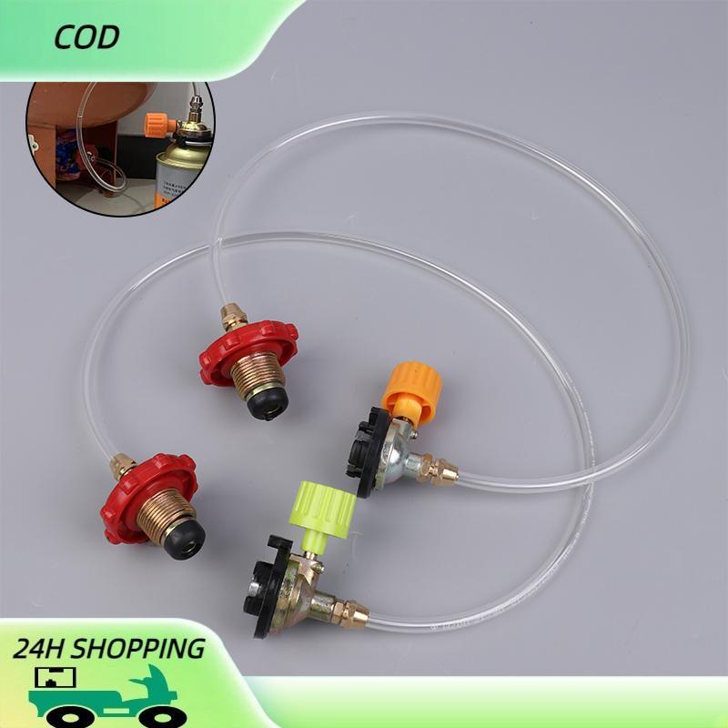 COD อะแดปเตอร์เติมแก๊สเตาแก๊สตั้งแคมป์วาล์วเติมแก๊สเตาหลอมวาล์วเติมแก๊สอุปกรณ์เสริมวาล์ว