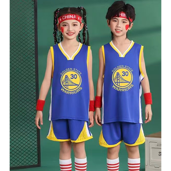 ชุดบาสเกตบอลเด็ก ชุดการแสดง ชุดกีฬา เสื้อยืด