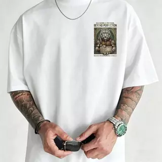 Basi💥 เสื้อวินเทจ เสื้อยืดฟอก เสื้อยืด oversize unisex โคตรนุ่มเสื้อ cotton 100% ไม่หดตัวลาย เสื้อไม่ยับ ลาย "Tiger"