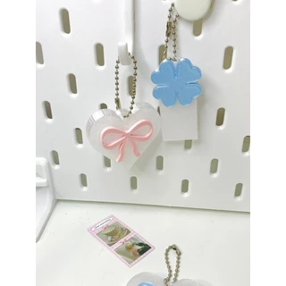 ที่เปิดฝากระป๋อง ใบ clover พวงกุญแจห้อยกระเป๋า ลายโบว์ หัวใจ น่ารัก พกพาง่าย Bag Charm Cute Keychain ck7