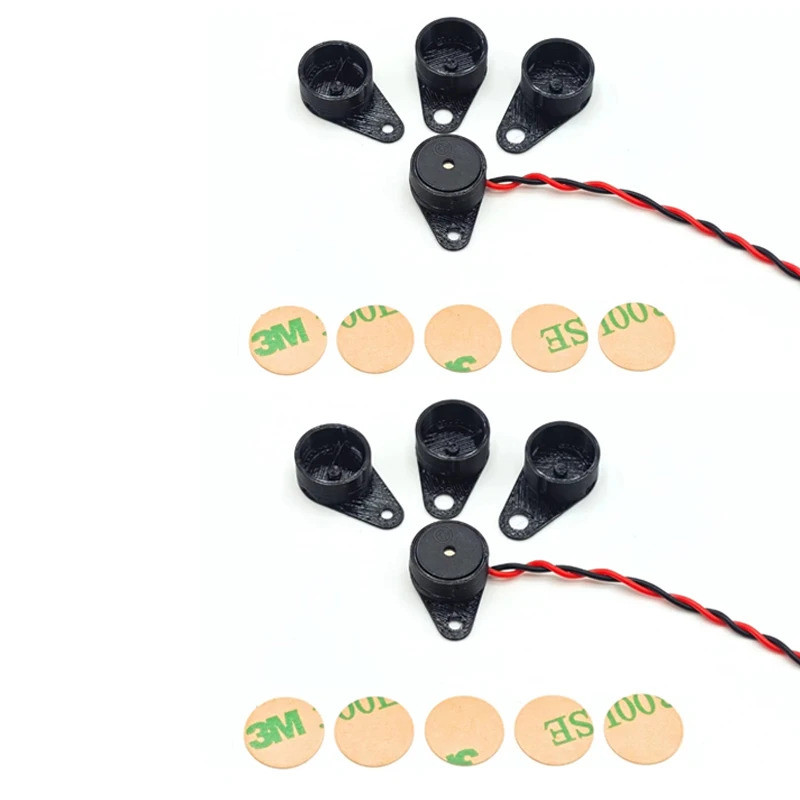 HB 1 ชุด Mini 5V Active Buzzer BB เสียงฝาครอบป้องกัน Mount Shell DIY อุปกรณ์เสริมสําหรับ RC Drone F4