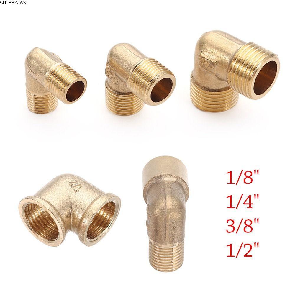 19VJKEPSHOP ข้อต่อท่อ, 90 องศาข้อศอก 1/8" 1/4 "3/8" 1/2 "ท่อ Barb, ทนทานหญิง x ชายด้าย OD 6-10 มม.ทอ