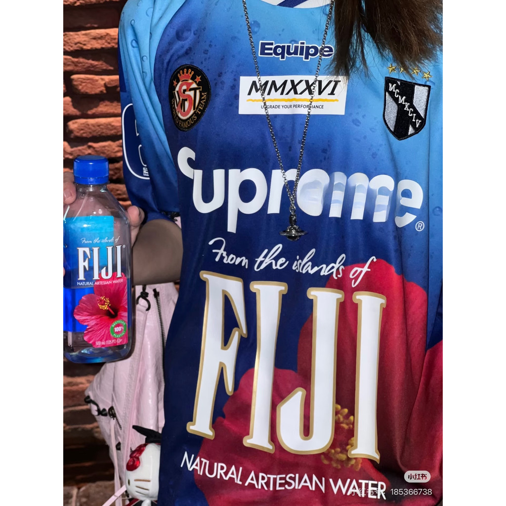 เสื้อฟุตบอลข้อต่อ SPE x FIJI SS26 Week9 สีฟ้า