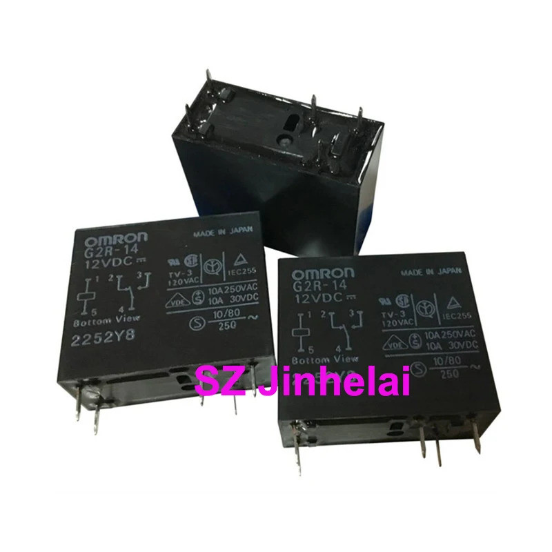 5pcs แท้กันน้ําปิดผนึกรีเลย์ G2R-14 G2R-24 12VDC 24VDC 36VDC