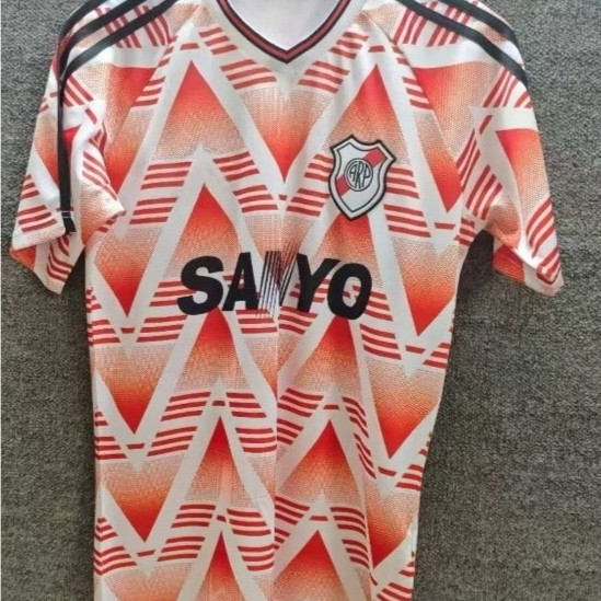 1994 River Plate Red Short Sleeve Retro Fan Football Jersey S-XXL Quick-Dry Short Sleeve Sports Shir