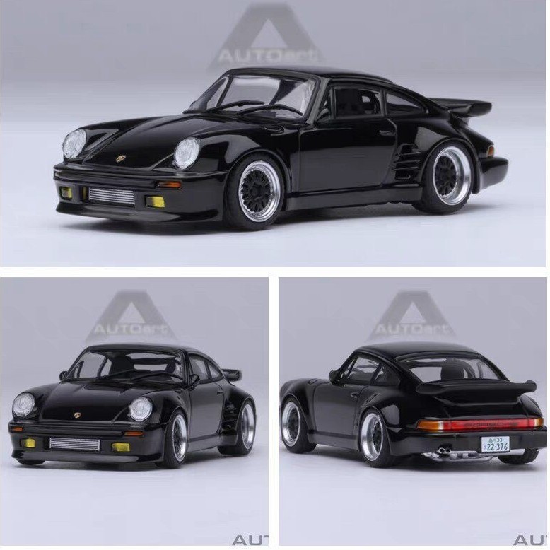 AUTOART AA 1: 64 Porsche 911 930 TURBO Blackbird Wangan โมเดลรถอัลลอย