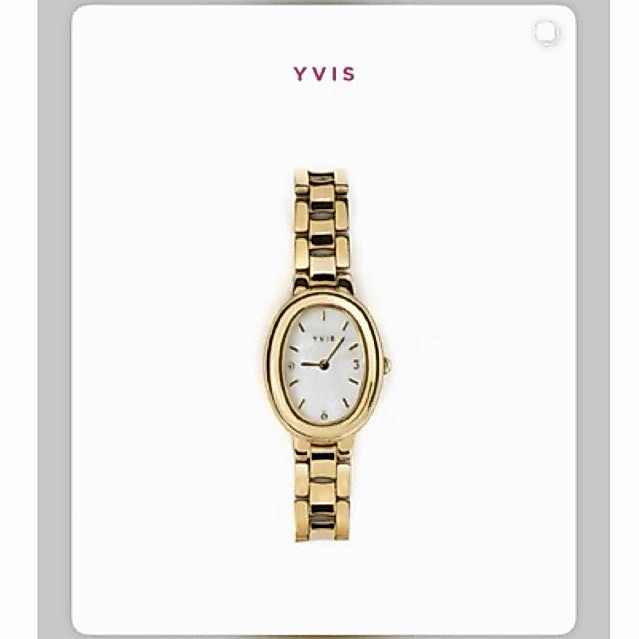 นาฬิกา YVIS สี Gold ดีไซน์น่ารัก พร้อมสายสแตนเลส