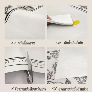 แผ่นรองโต๊ะหนัง ลายเชอร์รี่น่ารัก กันน้ำกันน้ำมัน ขนาด 50×100 40x80cm สำหรับโต๊ะเครื่องแป้ง โต๊ะอาหาร