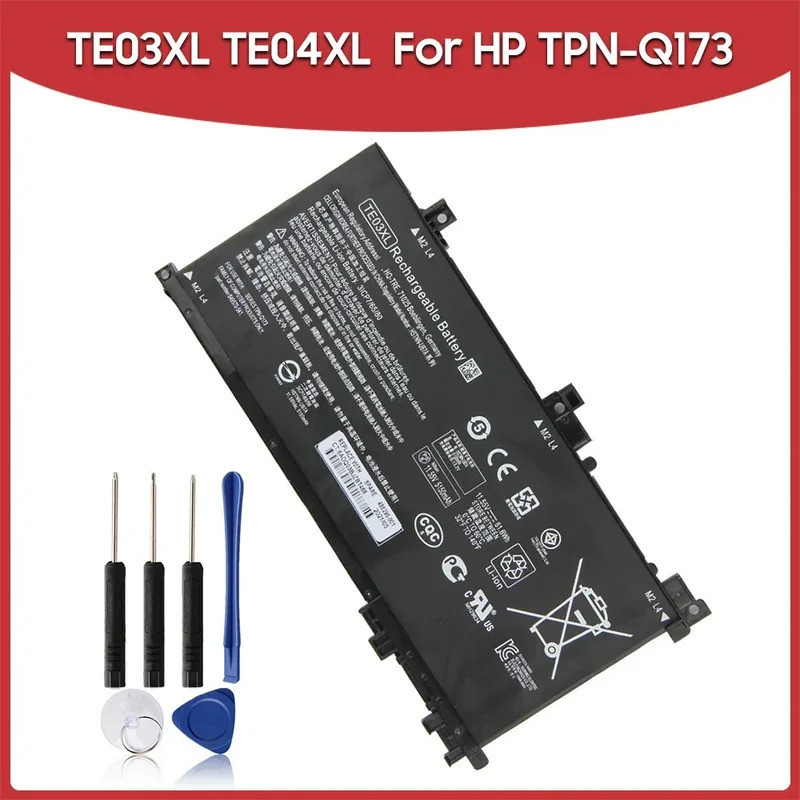 แบตเตอรี่ทดแทนใหม่ TE03XL TE04XL สำหรับ HP OMEN 15 TPN-Q173 15-bc011TX 15-bc012TX 15-bc013TX 15-b