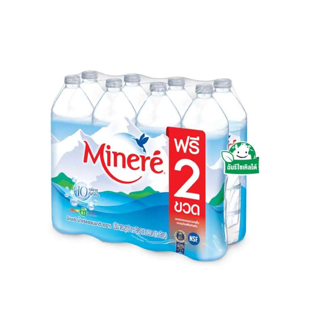 มิเนเร่ น้ำแร่ Minere Mineral Water 1.5ltr. Pack6