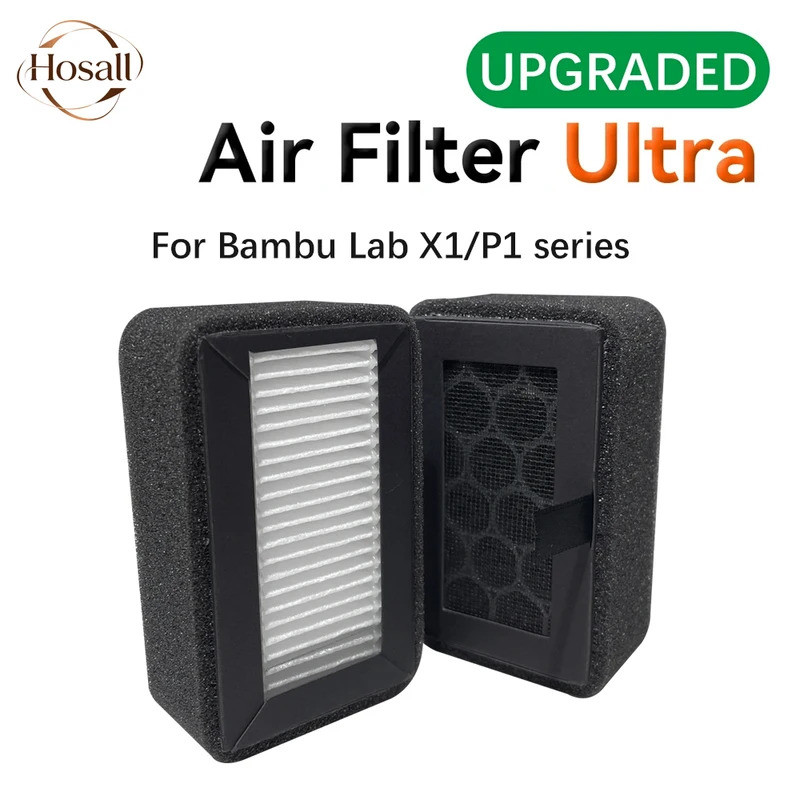 HB อัพเกรดสําหรับ Bambu Lab X1C P1S P1P กรอง HEPA 13 + ถ่านกัมมันต์ Combo Air Filter Ultra Bambulab 