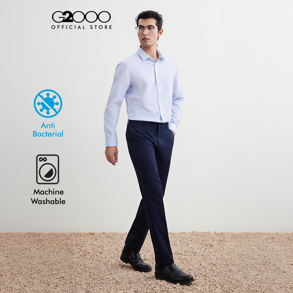 G2000 กางเกงสูทสำหรับผู้ชาย Smart Fit รุ่น 5615329278 สีน้ำเงินเข้ม