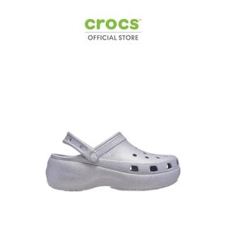 CROCS รองเท้าลำลองผู้หญิง CLASSIC PLATFORM GLITTER CLOG รุ่น 207241-5PS - MAUVE MIST