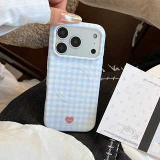 Magnetic Attachment TypeCheckered Limited Edition iPhone Case เหมาะสําหรับ iPhone 17 Pro Max พร้อมหน้าจอขนาด 16, 15, 14, 13, 12, และ 11 - ฝาครอบป้องกันการตกกระแทก UV