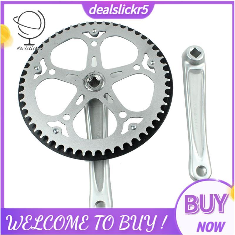 จักรยานพับ Crankset 52T Square Hole 170 มม.CNC Crankset จักรยาน Crank ชุดเฟือง