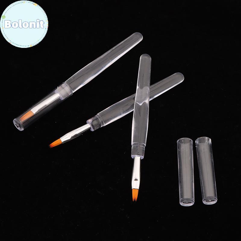 Bolonit 5/10 ชิ้นแบบพกพาทิ้งแปรง Lipsti แปรงฝาครอบโปร่งใส Rod แต่งหน้าเดี่ยวคอนซีลเลอร์ Lip Gloss แป