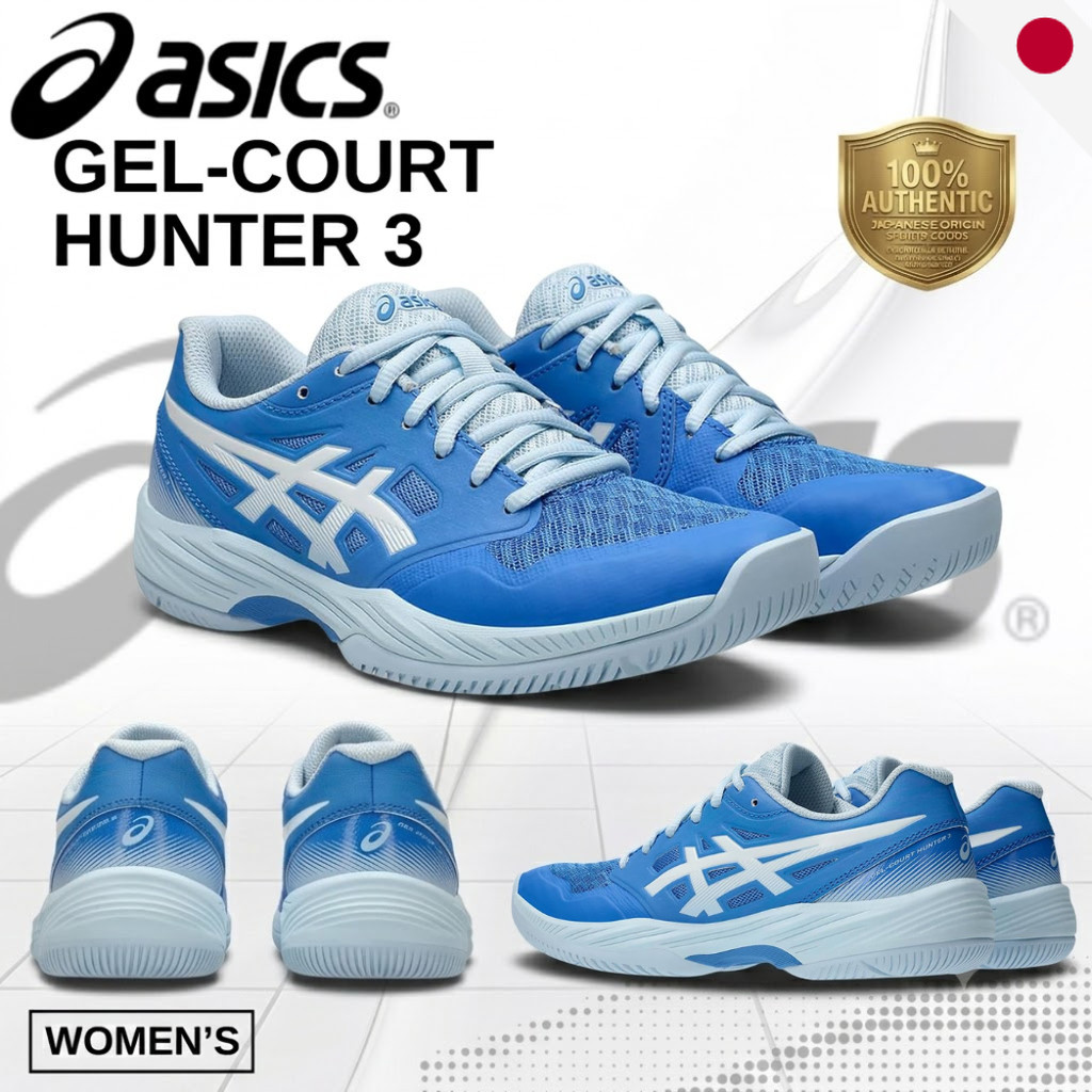 Asics Gel Court Hunter 3 Women Badminton Shoes - Indoor Lightweight Court Shoes 1072A090