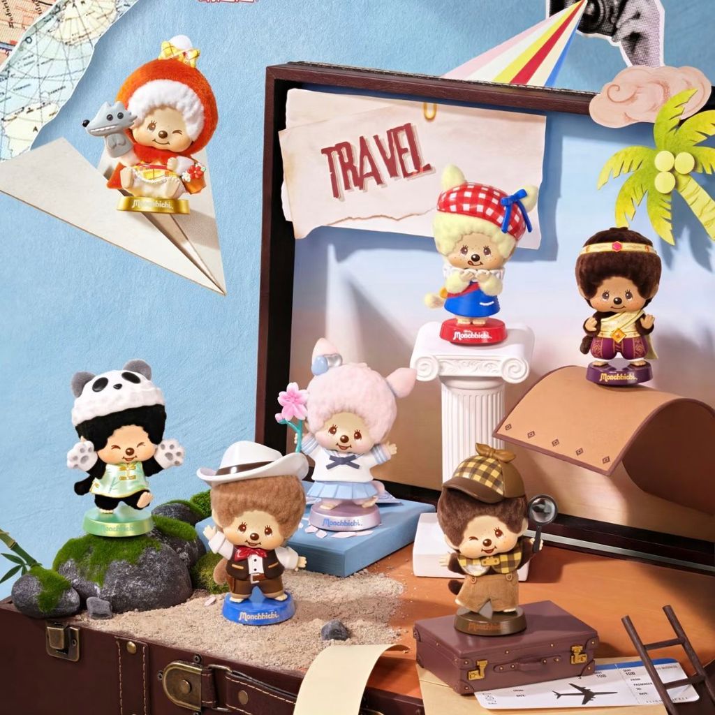 ของแท้ MINISO MINISO MINISO MINISO MINISO น่ารักสนุก Global Tour Series Mystery Box อินเทรนด์เล่นรูป