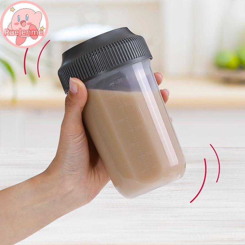 Uelenme 400 ML Fitness Shaker ถ้วยสําหรับผู้ชายและผู้หญิงกีฬาโปรตีนผง Milkshake ผสมถ้วยสุขภาพและความงาม Home Goods TH