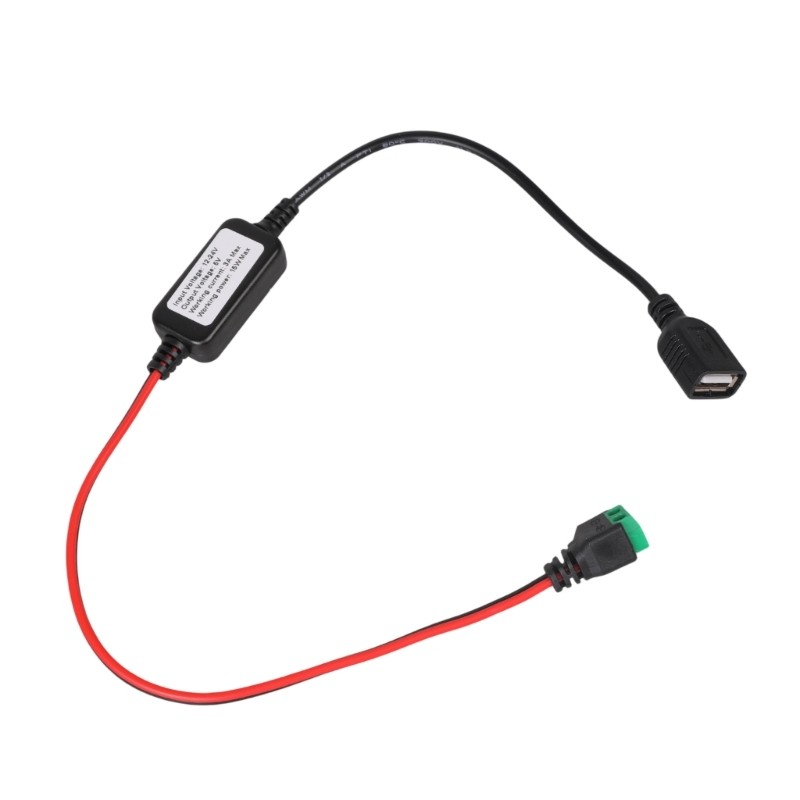 BTM 12V 24VDC เป็น 5V USB อะแดปเตอร์แปลงหญิงพร้อมการป้องกันกระแสเกินสําหรับการชาร์จอิเล็กทรอนิกส์