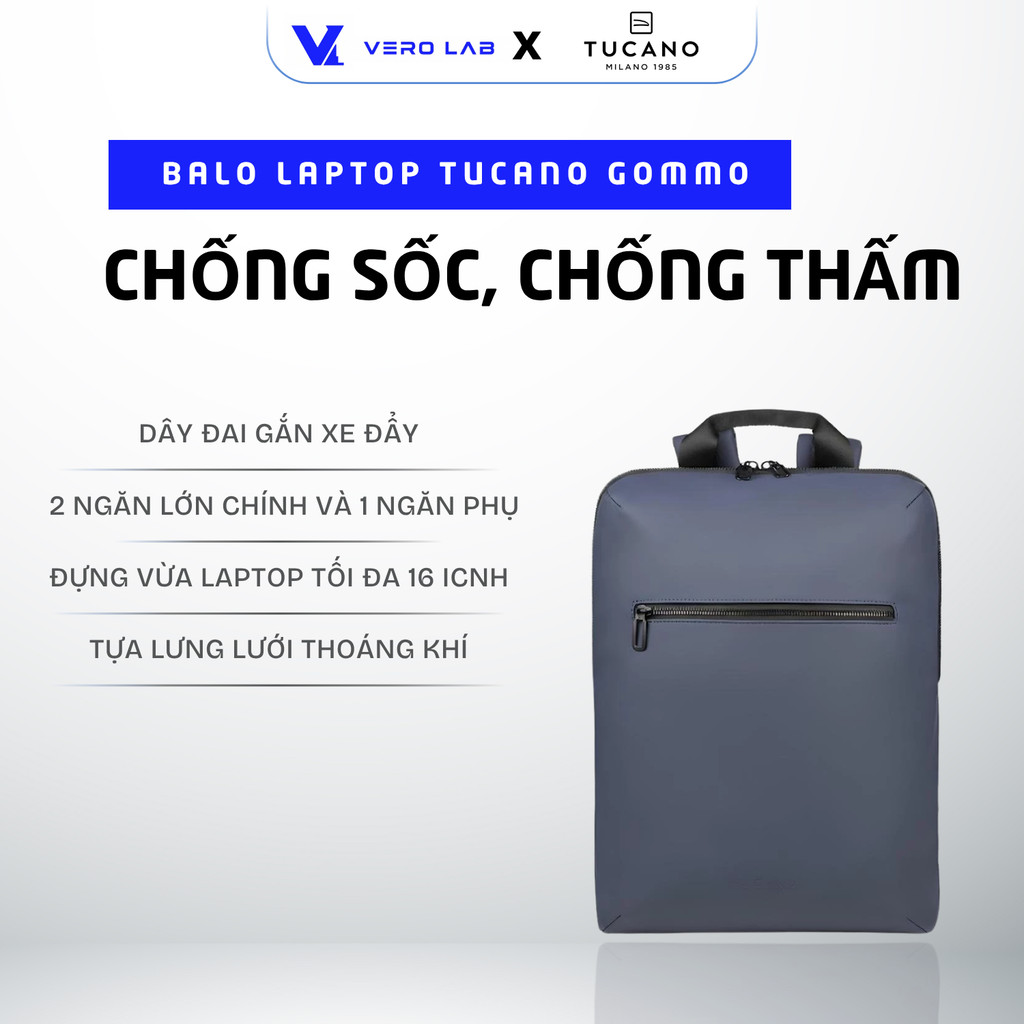 TUCANO Gommo กระเป๋าเป้สะพายหลัง macbook/แล็ปท็อป - หลากสี