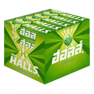 ลูกอม ฮอลล์ Halls แบบแท่ง ขนาด 27.9 กรัม ขายยกแพ็ค ( 1 เเพ็ค มี 20 แท่ง )