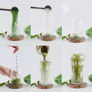 [แพ็ค 3 ถุง] ผงชาเขียวนม Green Tea Flavor Powder สำหรับเครื่องดื่ม ชา กาแฟ ขนาด 500 กรัม ตรา ทีอีเอ