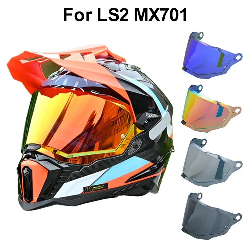 2025NEWLS2 MX701 Visors สําหรับ LS2 EXPLORER Rally หมวกกันน็อค Shield Off-road Faceshield Windproof เลนส์วิบาก Uv Protec