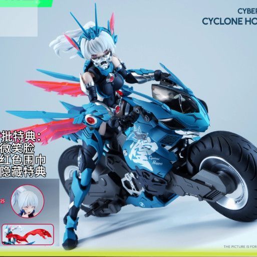 พร้อมสต็อก Nuclear Energy Matrix Machine Girl Cyber Forest Hurricane Flying Locust Leaf Fengchan Assembly Model