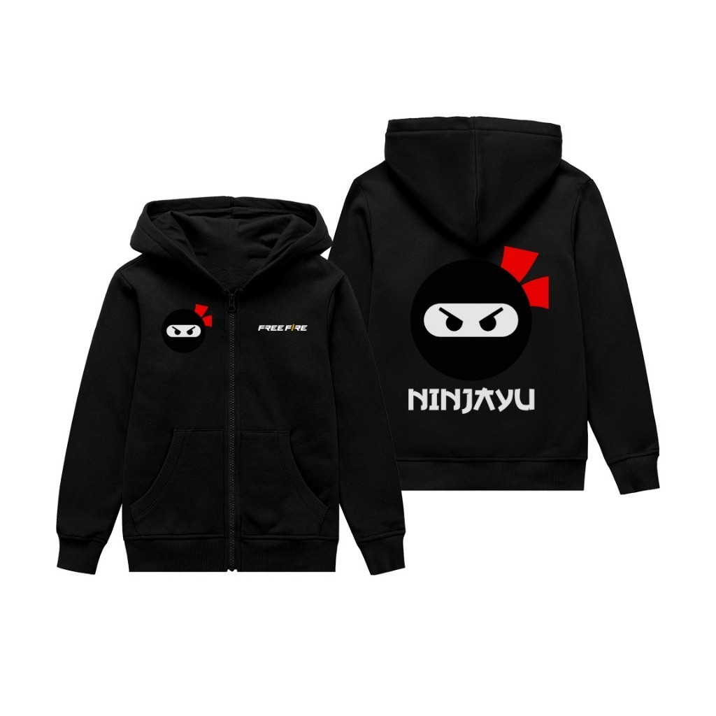 2026 KIDS SWEATER HOODIE JACKET TEAM NINJAYU GARENA FREE FIRE