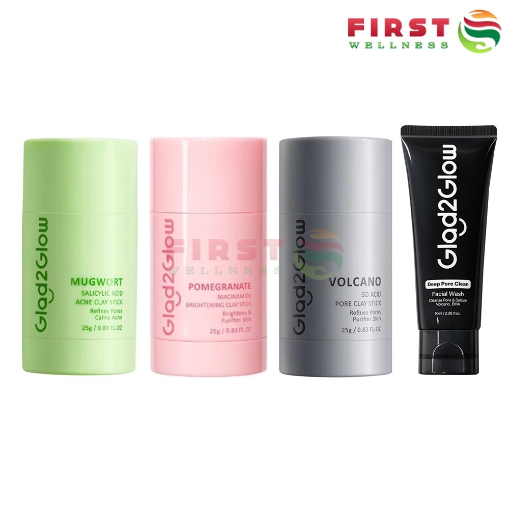 Glad2Glow Mugwort Volcano Clay Stick Mask กลาดทูโกลว์ มาส์ก แบบแท่ง ( มีให้เลือก 3 สูตร )