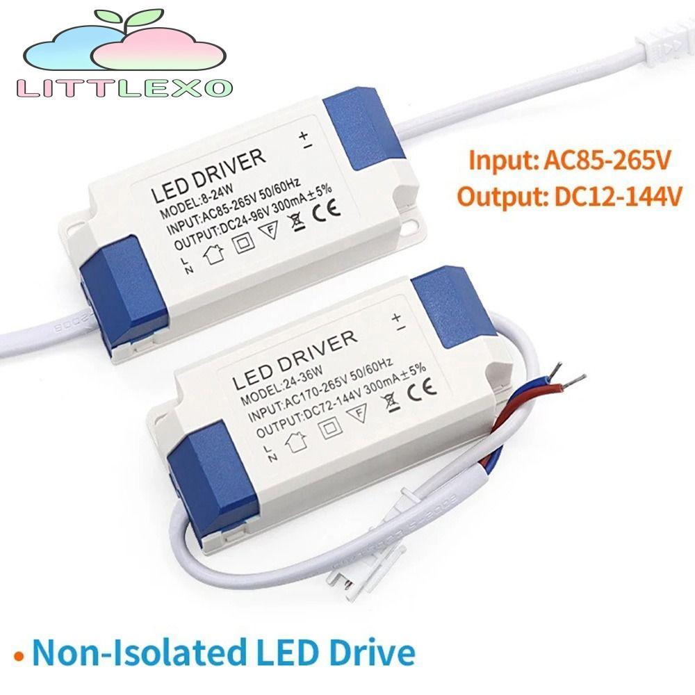 หม้อแปลงแสง LITTLEX, ไดรเวอร์ LED ภายนอกกระแสไฟคงที่, มืออาชีพ 85-265V อะแดปเตอร์ไฟ LED ไม่หุ้มฉนวน