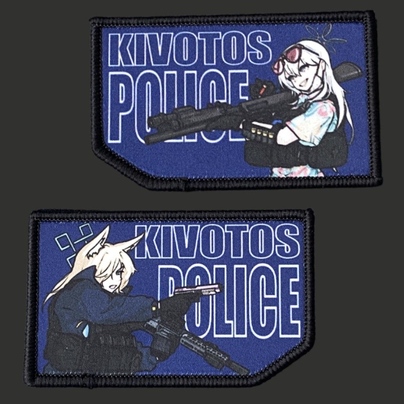 Blue Archive Patch อะนิเมะทหาร Morale Badge ปลอกแขนยุทธวิธีพิมพ์ตะขอและห่วงกระเป๋าเป้สะพายหลังเสื้อผ้าสติ๊กเกอร์ตกแต่ง