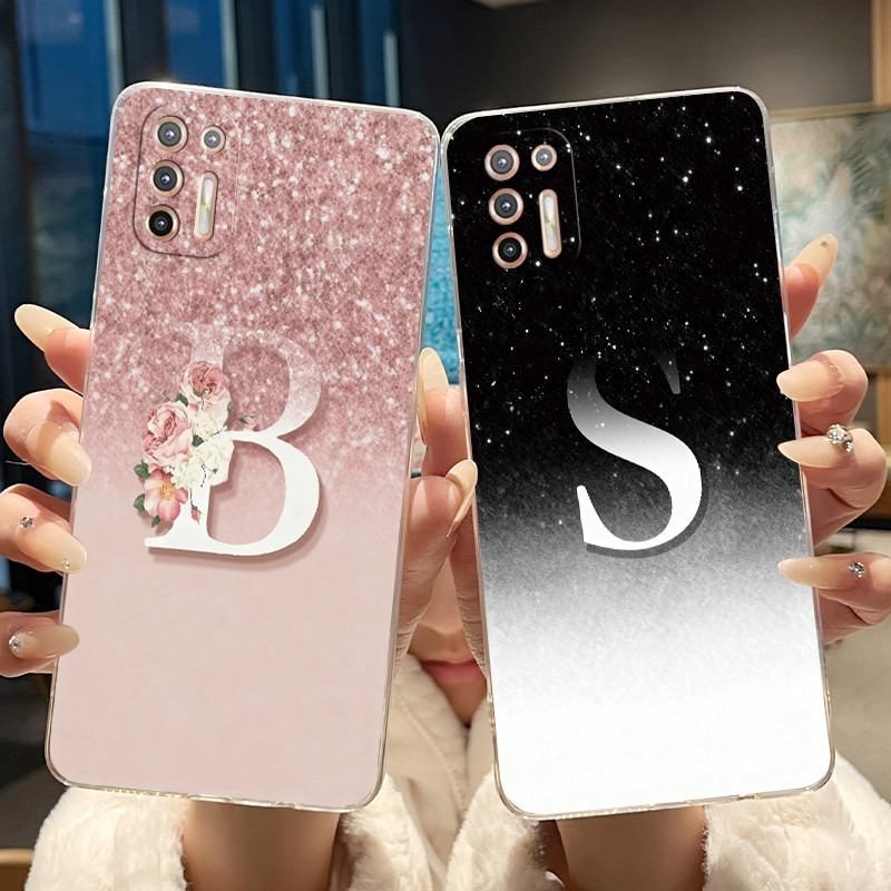 สําหรับ Motorola Moto G9 Plus ปลอก XT2087-1 ซิลิโคนใสหรูหราตัวอักษรเคสโทรศัพท์ TPU นุ่ม Moto G9Plus ปกหลัง