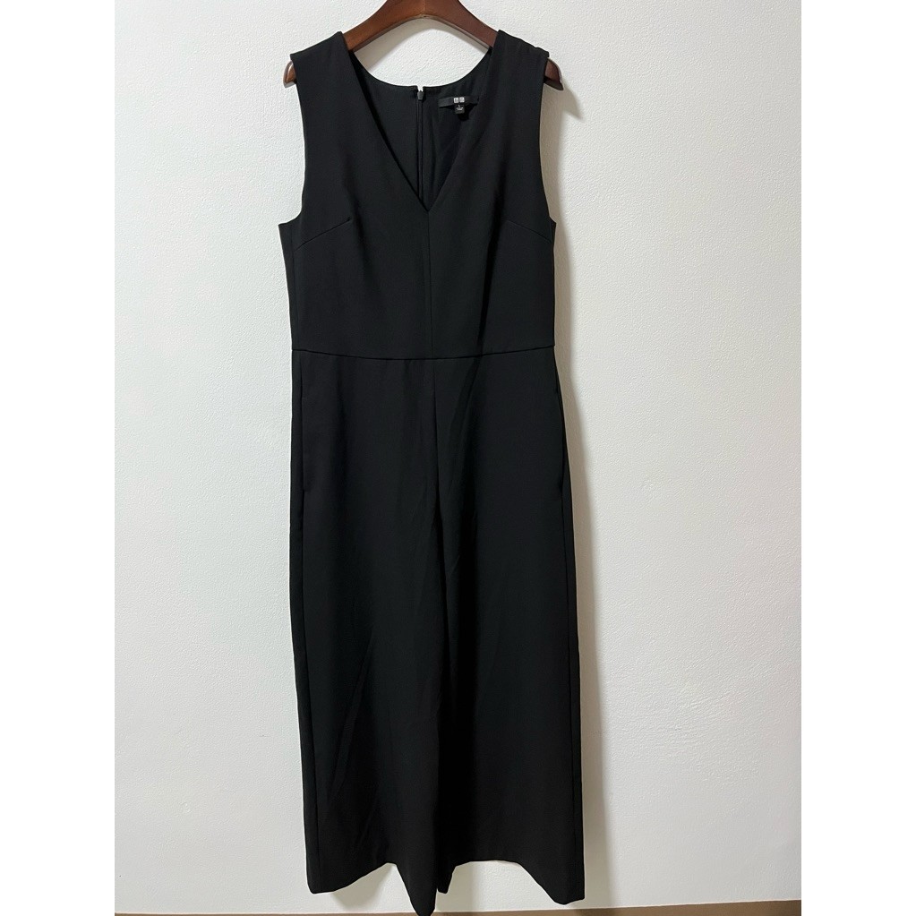 ยูนิโคล่ [MAY26]Jumpsuit ซิปหลัง ของแท้ มือสอง สภาพดี  (8)