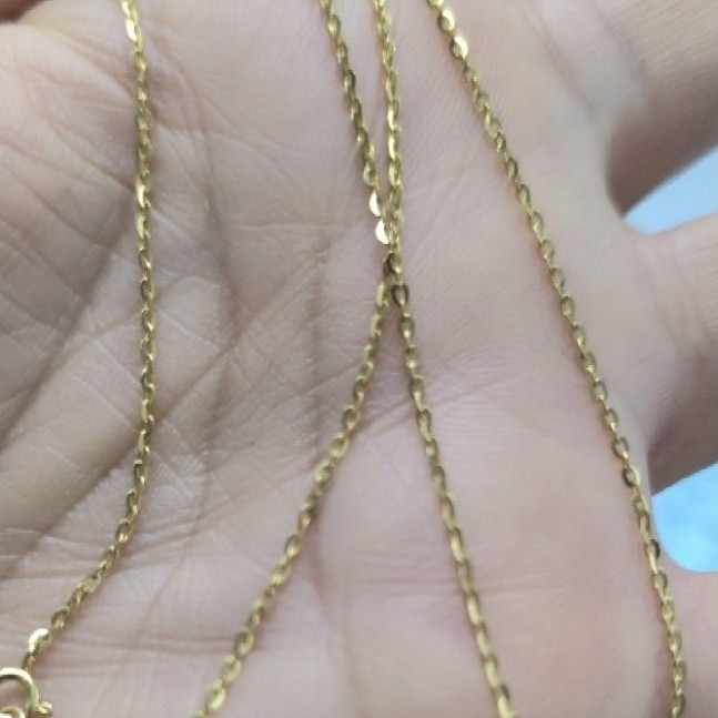 สร้อยคอลายโซ่ทอง18k ยาว17.8นิ้ว ราคา 6,200฿