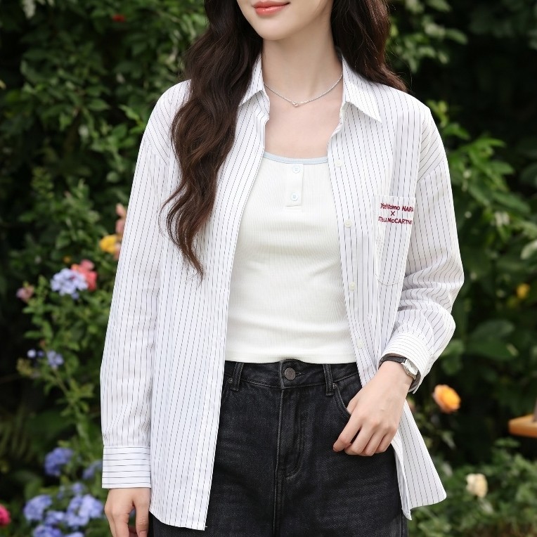 [🔥ส่งด่วน - กรุงเทพ] FA2SHOP รุ่น S184 เสื้อเชิ้ตคอปกแขนยาว เสื้อเชิ้ตแฟชั่น