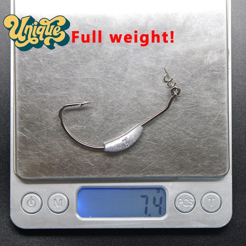 (มีเอกลักษณ์) สัมผัส Jig Crank Head Barbed Hook 2g 2.5g 3g 4g 5g 7g 9g Crank Offset Fishing Hook Fis