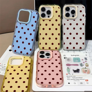 ✨จัดส่งฟรีภายในพื้นที่✨เคสมือถือซิลิโคนใสจุดเล็กเหมาะสำหรับ iPhone16 15 14 Pro Plus 13 12 11 PromaxTPU เคสโทรศัพท์มือถือ