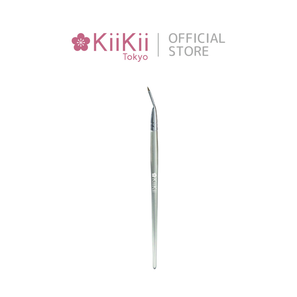 KiiKii แปรงอายไลเนอร์ด้ามงอ หัวแปรงเรียวเล็ก ควบคุมทิศทางง่าย เขียนขอบตาแม่นยำ แปรงแต่งตา