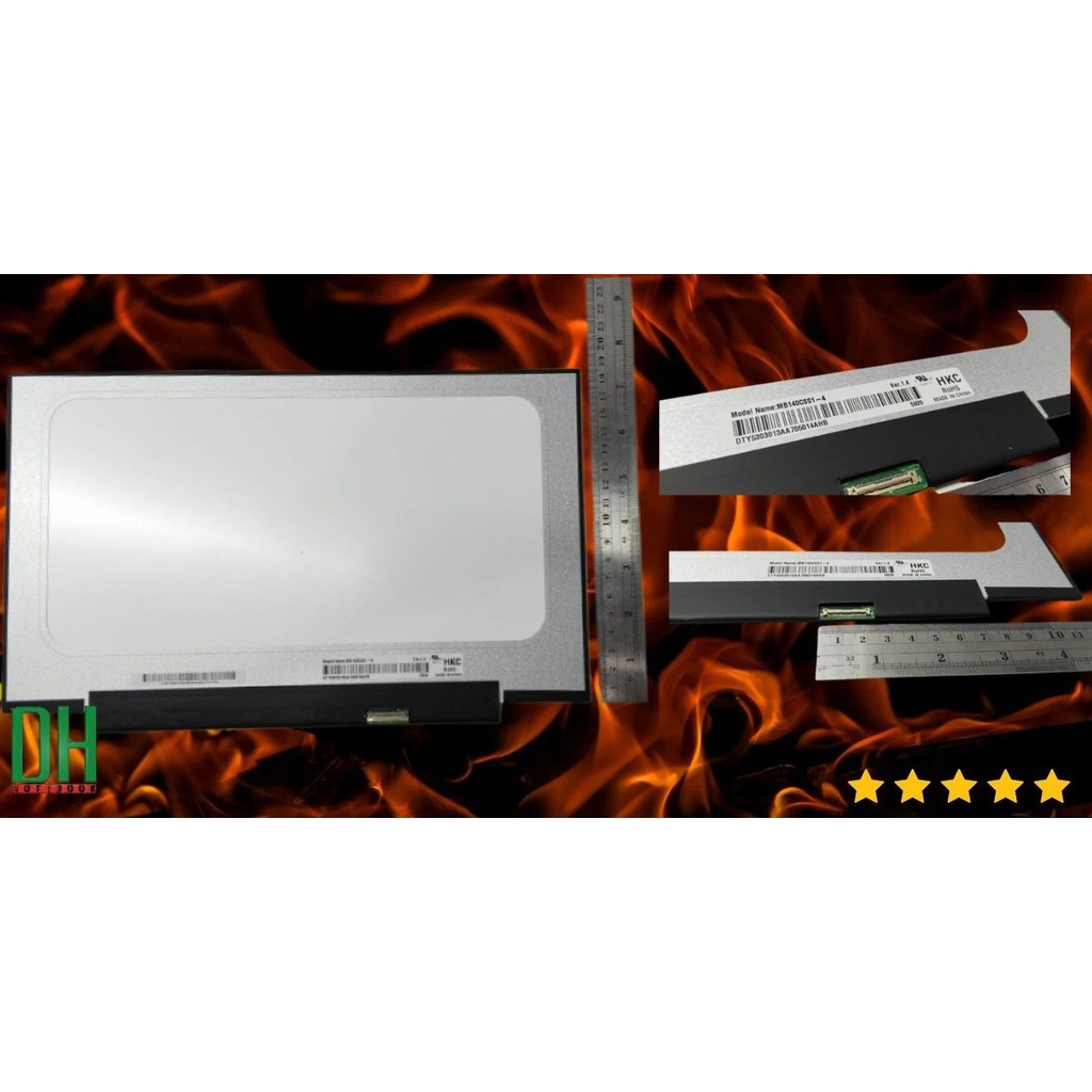 อะไหล่หน้าจอ LED 14.0 SLIM 30 PIN【IPS】ไม่มีหู  Iverterยาว 22CM Iverter กว้าง 10 MM บาง 31.5 CM 1920*1080 60hz TN