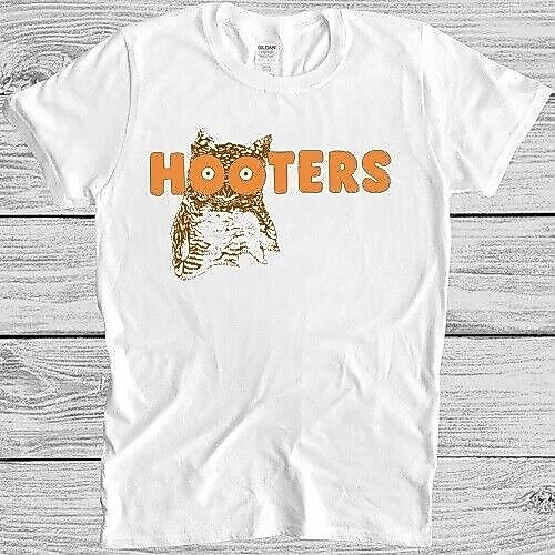 Hooters T เสื้อนกฮูก Boobs America Usa Waitress Bird โลโก้ Cool ของขวัญ Tee 2764