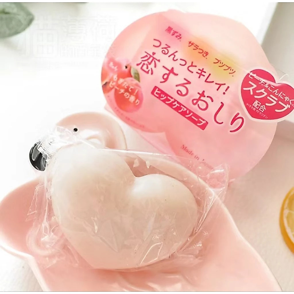 🇯🇵💯สบู่ต้นตำรับของญี่ปุ่น Pelican Beauty Butt Soap Peach PP Soap Moisturizing Whitening and Chicken Skin Soap 80g