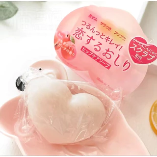 🇯🇵💯สบู่ต้นตำรับของญี่ปุ่น Pelican Beauty Butt Soap Peach PP Soap Moisturizing Whitening and Chicken Skin Soap 80g