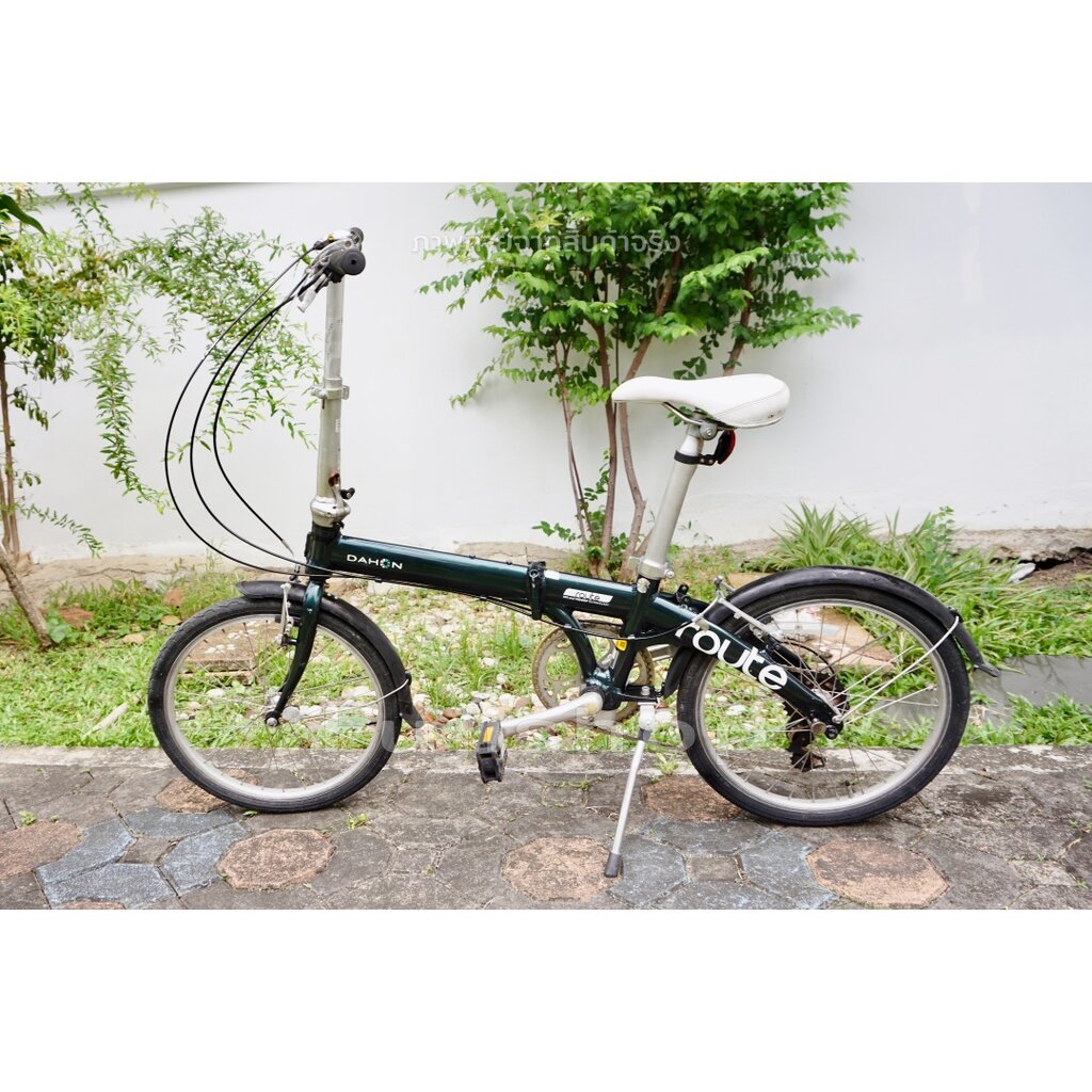 จักรยานพับได้ญี่ปุ่น - ล้อ 20 นิ้ว - เกียร์ 7 สปีด - อลูมิเนียม - Dahon Route - สีเขียวเข้ม [จักรยาน